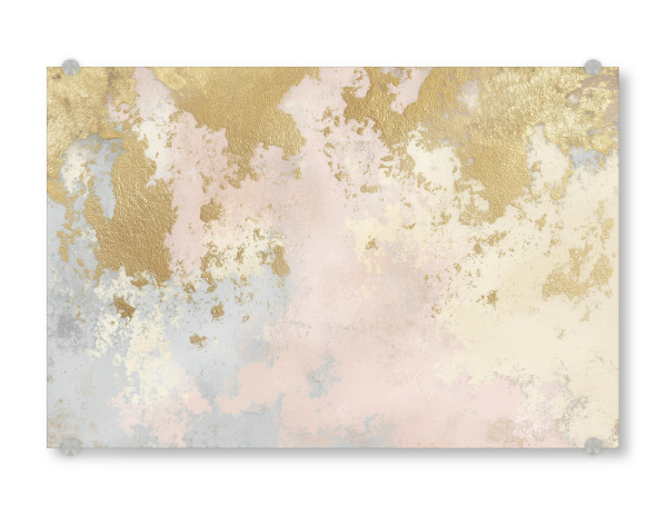 Acrylglasbild "Pastellgold Reflexionen" artboxONE - Natur,Abstrakt