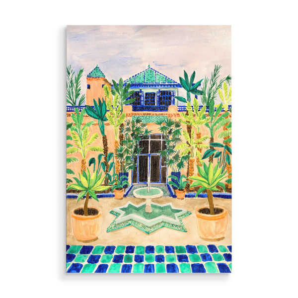 Holzbild "Jardin Majorelle" artboxONE - Natur,Reise,Architektur,Reise / Länder
