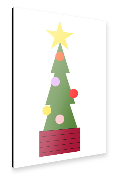 Alu-Dibond "Modern Star Tree" 30x20 cm artboxONE