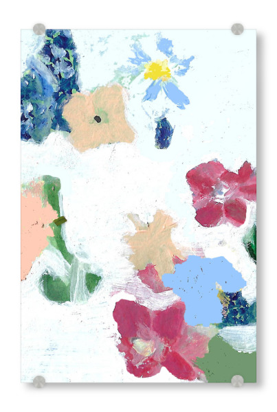 Acrylglasbild "Blumenwiese pastell" artboxONE - Floral - Blumen,Flowers,Blume,Blüte,Floral,Malerei,Kunst,Art,Abstrakt,Wiese,Garten,Garden,Romantic