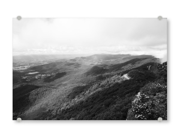 Acrylglasbild "Die Appalachen ii" artboxONE - Natur,Reise,Schwarzweiß,Reise / Länder