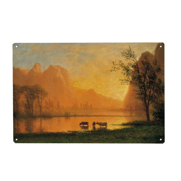 Metall Poster "Sonnenuntergang im Yosemite" artboxONE - Natur,Für Mama,Für Papa