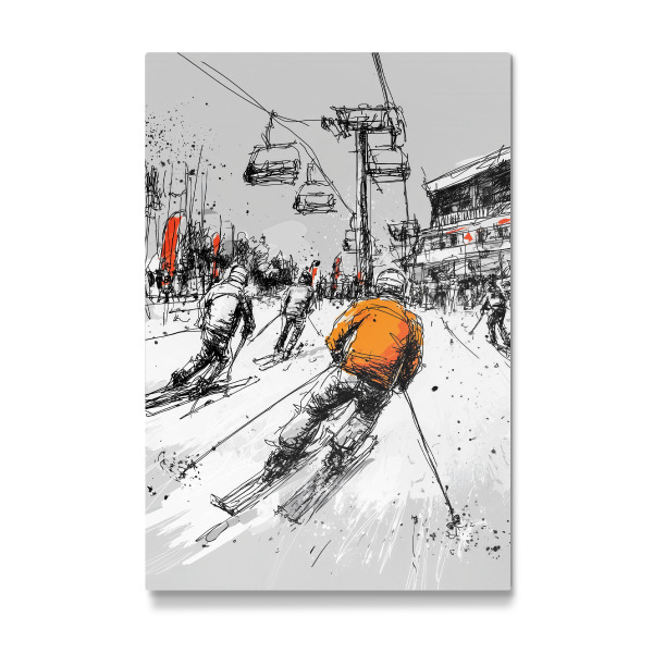Galerie-Print "Skisport B" 30x20 cm artboxONE