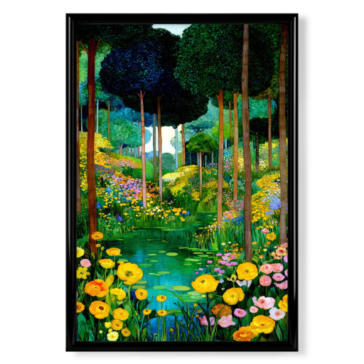 Wald im Klimt-Stil M