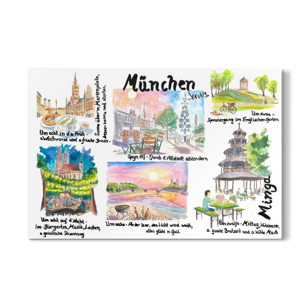 Galerie-Print "München Perfekter Tag" 30x20 cm artboxONE