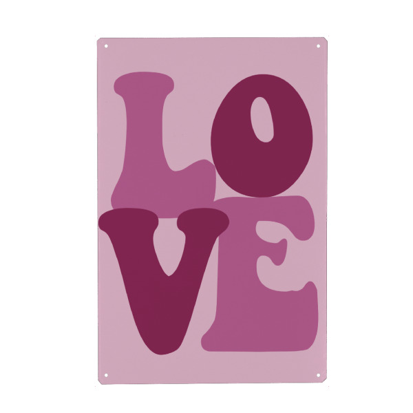 Holzbild "Liebe - Typografie" artboxONE - Typografie,Liebe