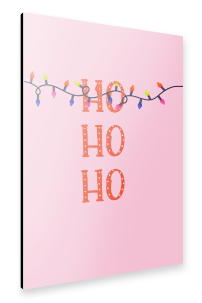 Alu-Dibond "Ho Ho Ho, Weihnachtsbeleuchtung" 75x50 cm artboxONE