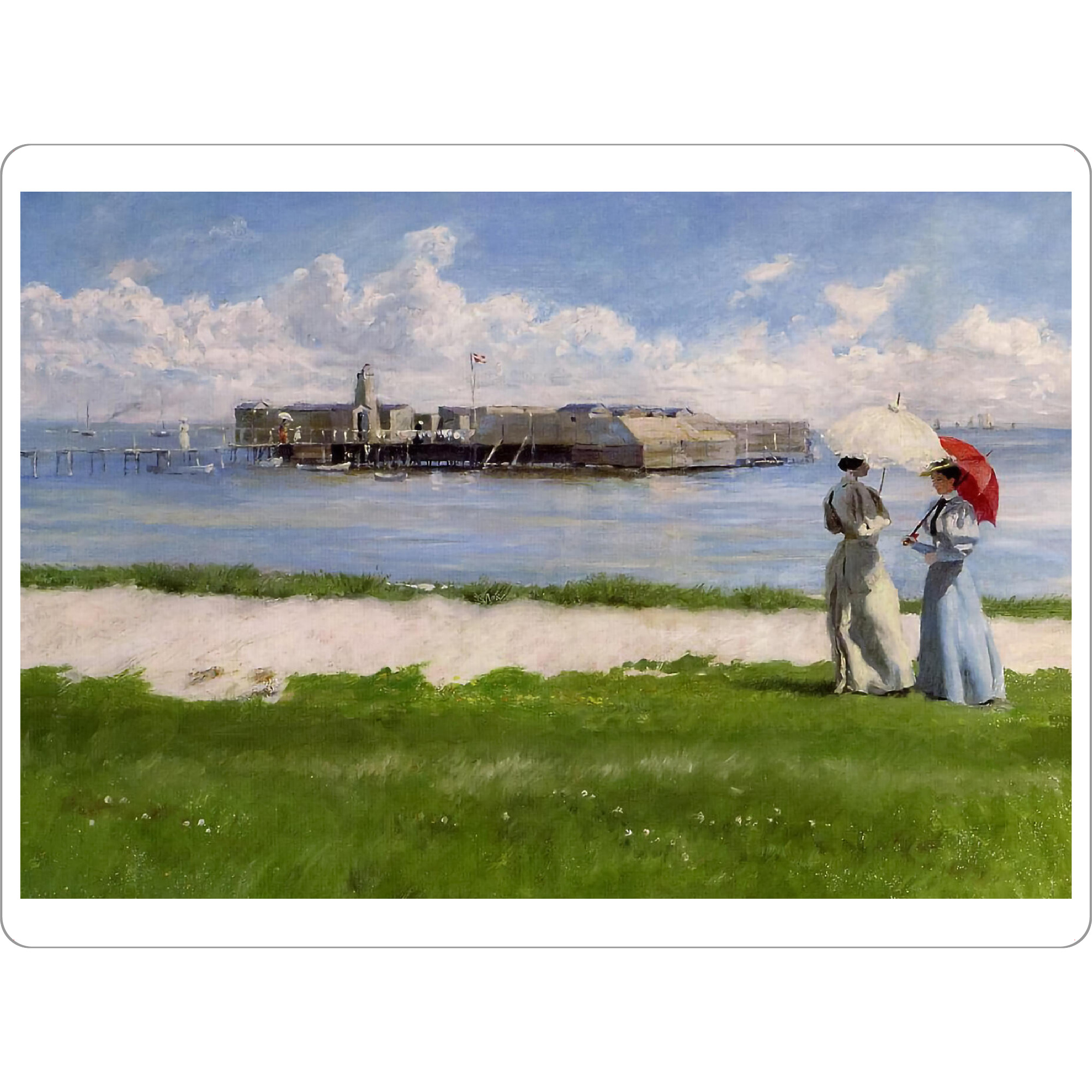 Tischset "Das Gespräch" artboxONE - Reise,Reise / Strand und Meer,Reise / Länder