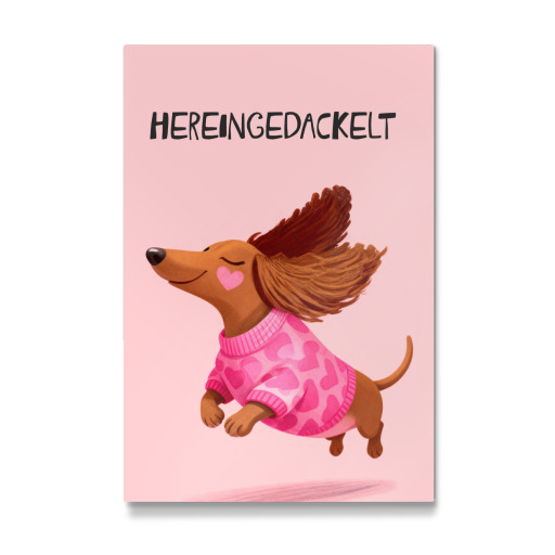 Hereingedackelt Art