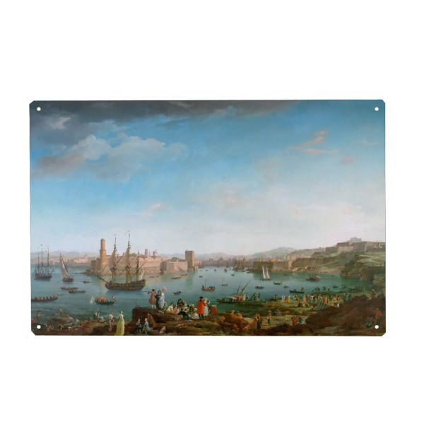 Holzbild "Der Hafen von Marseille" artboxONE - Städte,Reise,Städte / Weitere