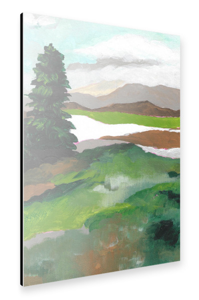 Alu-Dibond "Wald morning" 30x20 cm artboxONE