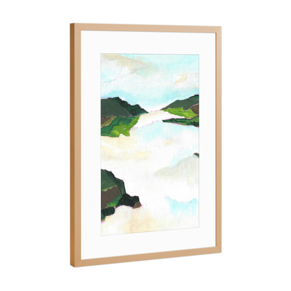 Poster mit Rahmen Kupfer "Journey of bliss" artboxONE - Natur,Abstrakt