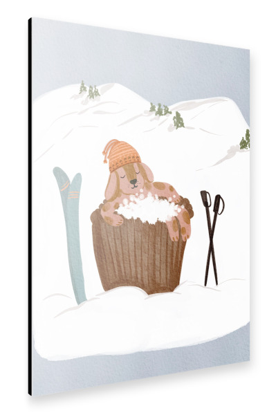 Alu-Dibond "Bubble Bath" 30x20 cm artboxONE