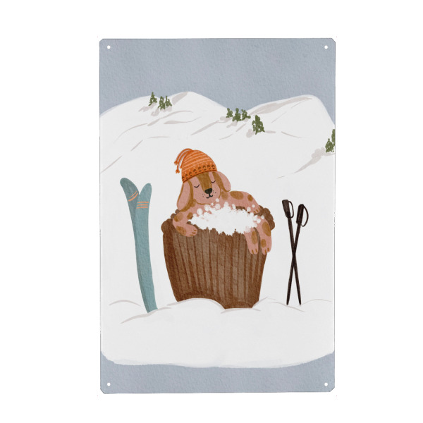 Holzbild "Bubble Bath" artboxONE - Tiere,Sport