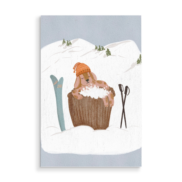 Holzbild "Bubble Bath" artboxONE - Tiere,Sport