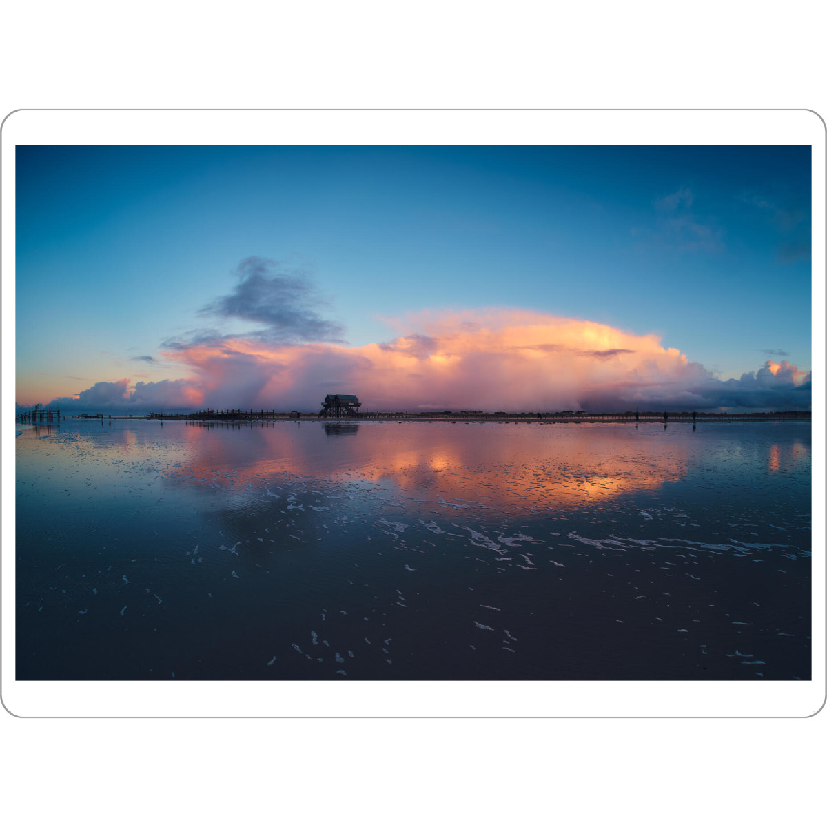 Tischset "Abendwolken über St. Peter-Ording" artboxONE - Natur,Reise / Strand und Meer