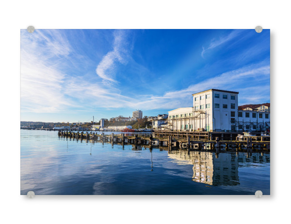 Acrylglasbild "Hafen der Stadt Sassnitz" artboxONE - Natur,Reise,Architektur,Reise / Strand und Meer