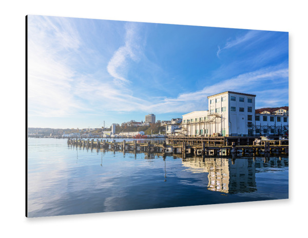 Alu-Dibond "Hafen der Stadt Sassnitz" 30x20 cm artboxONE
