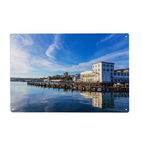 Holzbild "Hafen der Stadt Sassnitz" artboxONE - Natur,Reise,Architektur,Reise / Strand und Meer