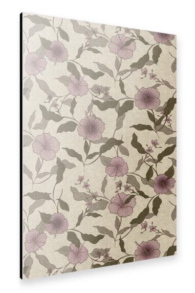 Alu-Dibond "Faded Tropical Floral Vintage" 75x50 cm artboxONE