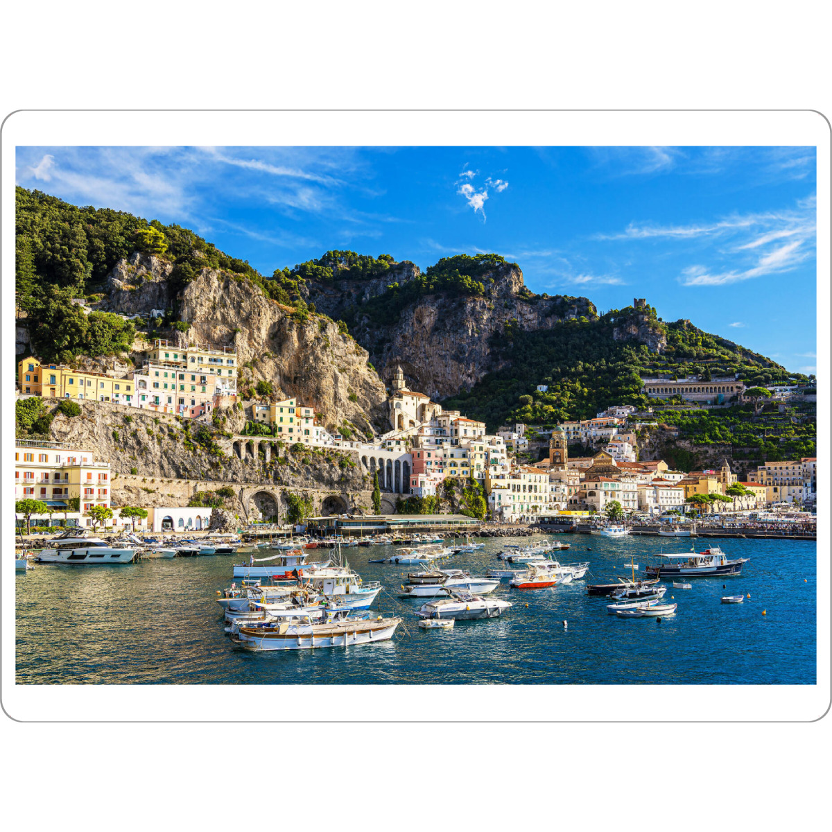 Tischset "Amalfi am Mittelmeer" artboxONE - Natur,Reise,Architektur,Reise / Strand und Meer,Reise / Länder