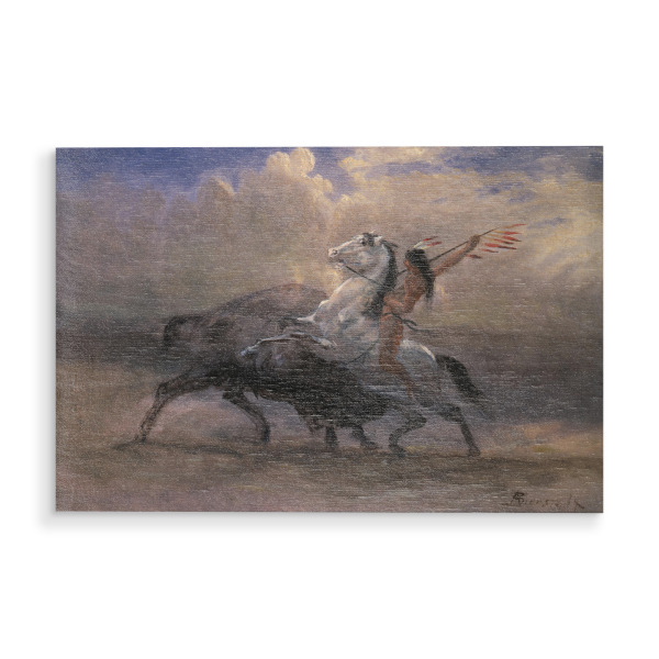 Holzbild "The Last of the Buffalo" artboxONE - Tiere,Für Mama,Für Papa