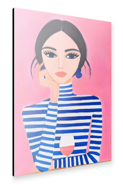 Alu-Dibond "Rosé Moments" 30x20 cm artboxONE