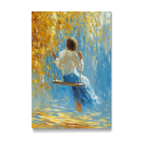 Galerie-Print "Mädchen auf der Schaukel" 75x50 cm artboxONE