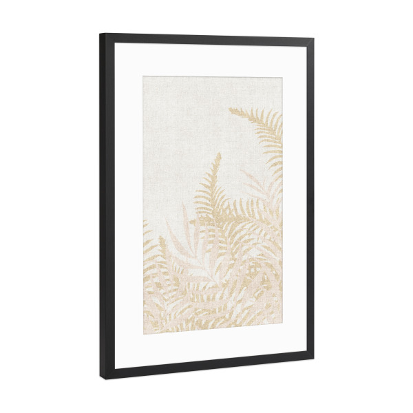 Poster mit Rahmen Schwarz (Metallic) "Into The Jungle Perlish Due" artboxONE - Natur,Floral