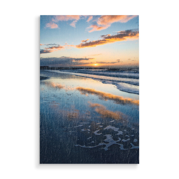 Holzbild "Orange meets Blue" artboxONE - Natur,Reise,Reise / Strand und Meer,Reise / Länder