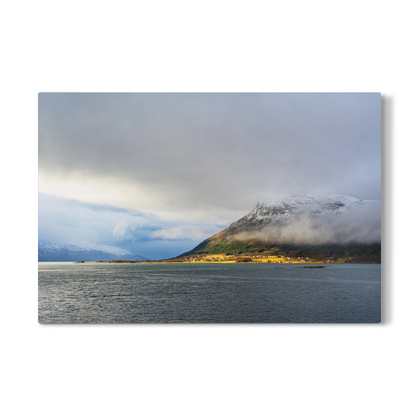 Galerie-Print "Winter nahe Nesna in Norwegen" 75x50 cm artboxONE
