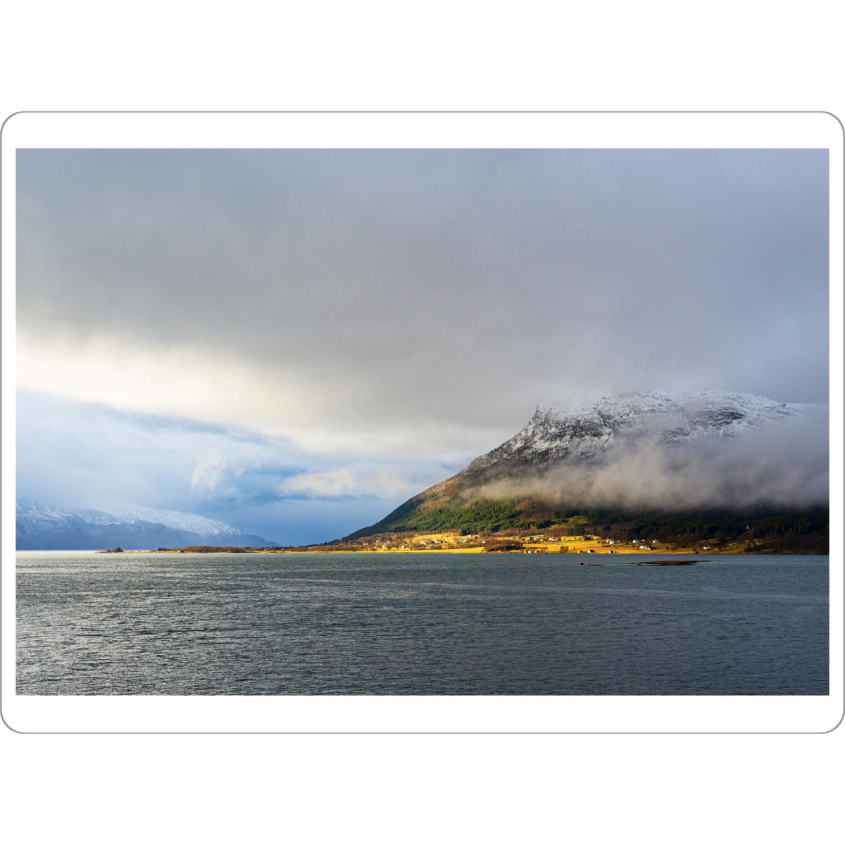 Tischset "Winter nahe Nesna in Norwegen" artboxONE - Natur,Reise,Reise / Strand und Meer,Reise / Länder