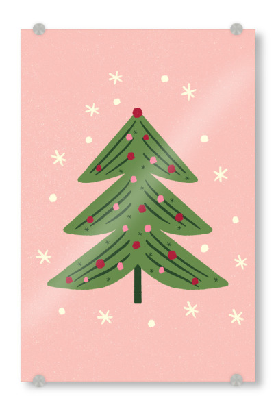 Acrylglasbild "Dekorierter Weihnachtsbaum" artboxONE - Weihnachten