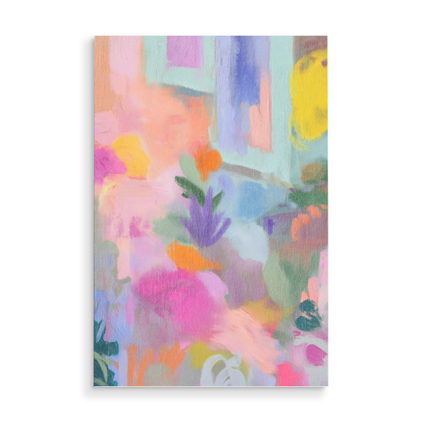 Holzbild "Florale Sommertage" artboxONE - Natur,Floral,Abstrakt