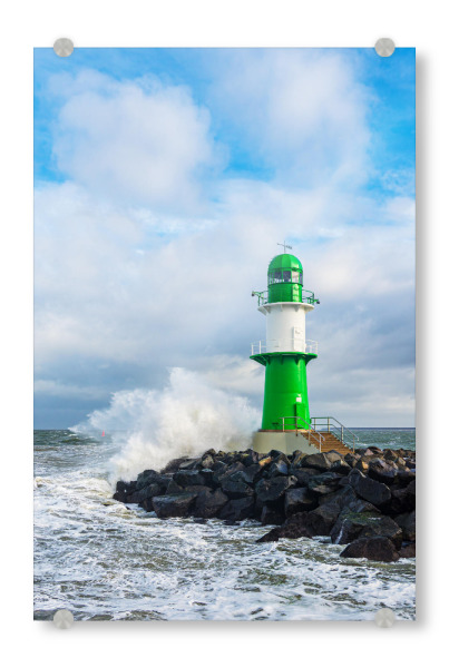 Acrylglasbild "Molenturm und Sturm" artboxONE - Natur,Reise,Architektur,Reise / Strand und Meer