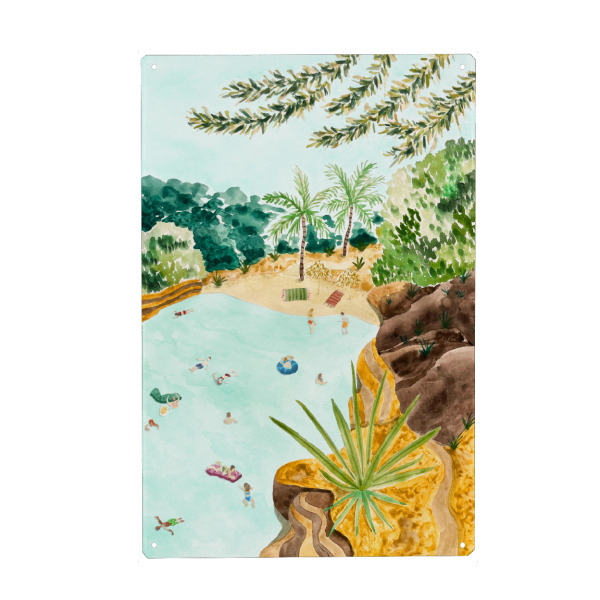 Holzbild "Cala Mallorquina" artboxONE - Natur,Reise,Reise / Strand und Meer