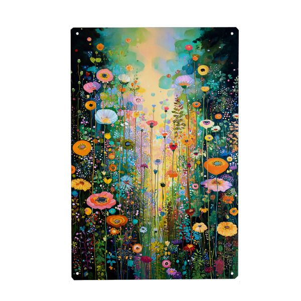 Holzbild "Wiesenblumen A (matart)" artboxONE - Natur,Floral - Blumen,Wiese,Natur,Modern,Kunst