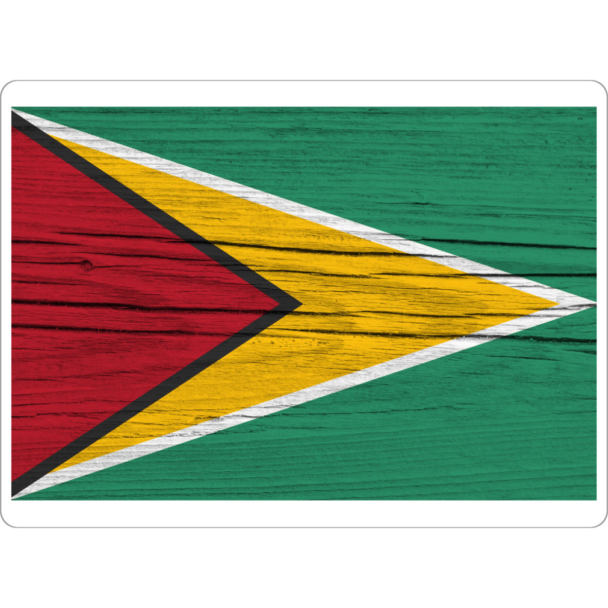Tischset "Guyana Flag" artboxONE - Reise,Reise / Länder - Guyana,Flag,Flagge,Flaggen,Flags,Fahne,Fahnen,Vintage,Holz,Südamerika,South america
