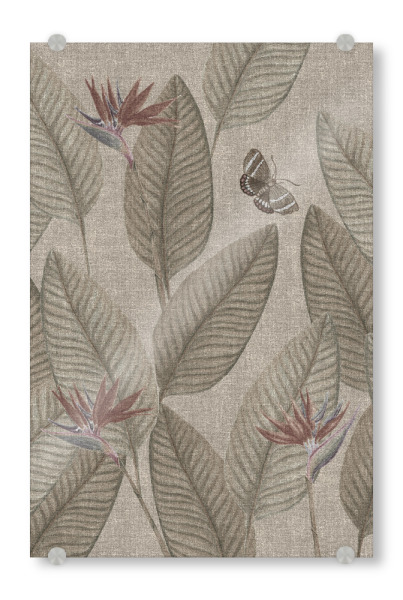 Acrylglasbild "Jungle Life Muted Due" artboxONE - Natur,Floral