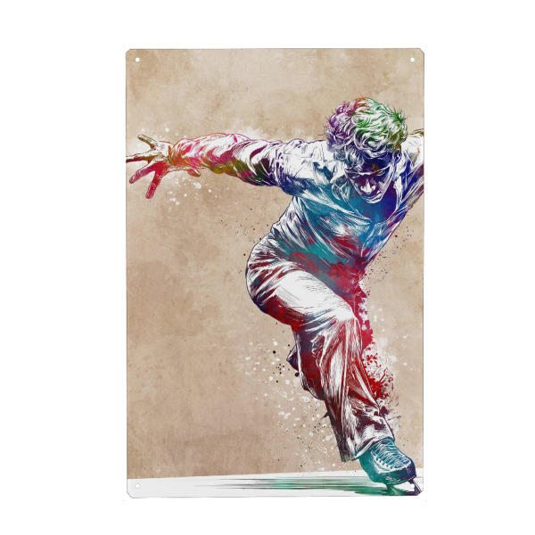 Metall Poster "Eiskunstlauf Sportkunst C" artboxONE - Sport,Sport / Motivation - Sport,Wintersport,Eiskunstlauf,Skaten - Blechschild