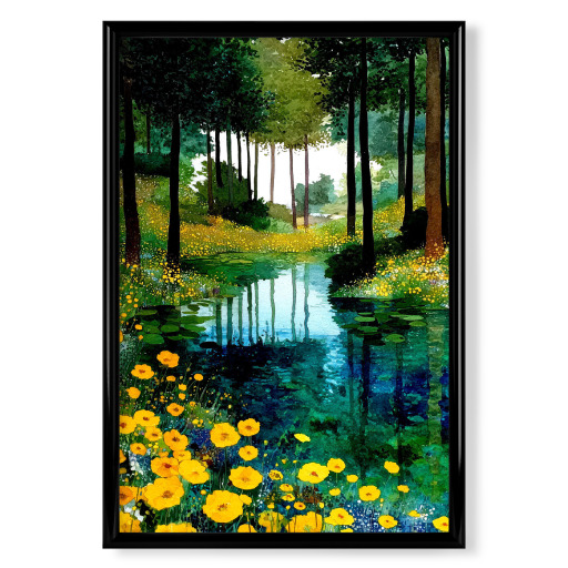 Wald im Klimt-Stil K