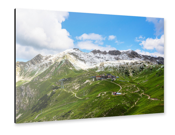 Alu-Dibond "Blick auf die Nebelhornbahn" 30x20 cm artboxONE