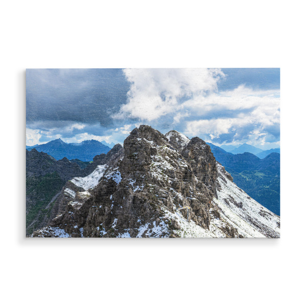Holzbild "Berggipfel im Allgäu" artboxONE - Natur,Reise