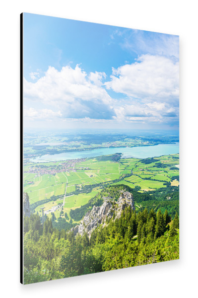 Alu-Dibond "Schwangau und Forggensee" 75x50 cm artboxONE