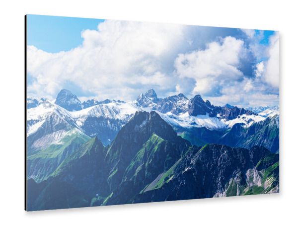 Alu-Dibond "Alpenblick bei Oberstdorf" 75x50 cm artboxONE