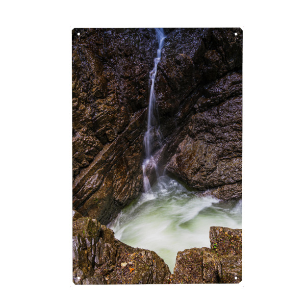 Metall Poster "Klamm bei Oberstdorf" artboxONE - Natur,Reise