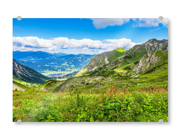 Acrylglasbild "Blick auf Oberstdorf" artboxONE - Natur,Reise