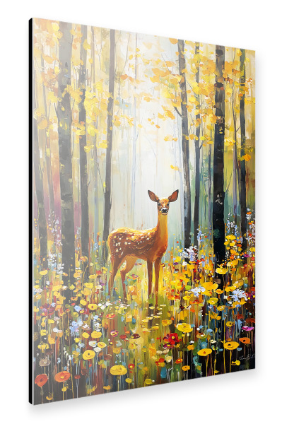 Alu-Dibond "Wald D, style Klimt (matart)" 30x20 cm artboxONE