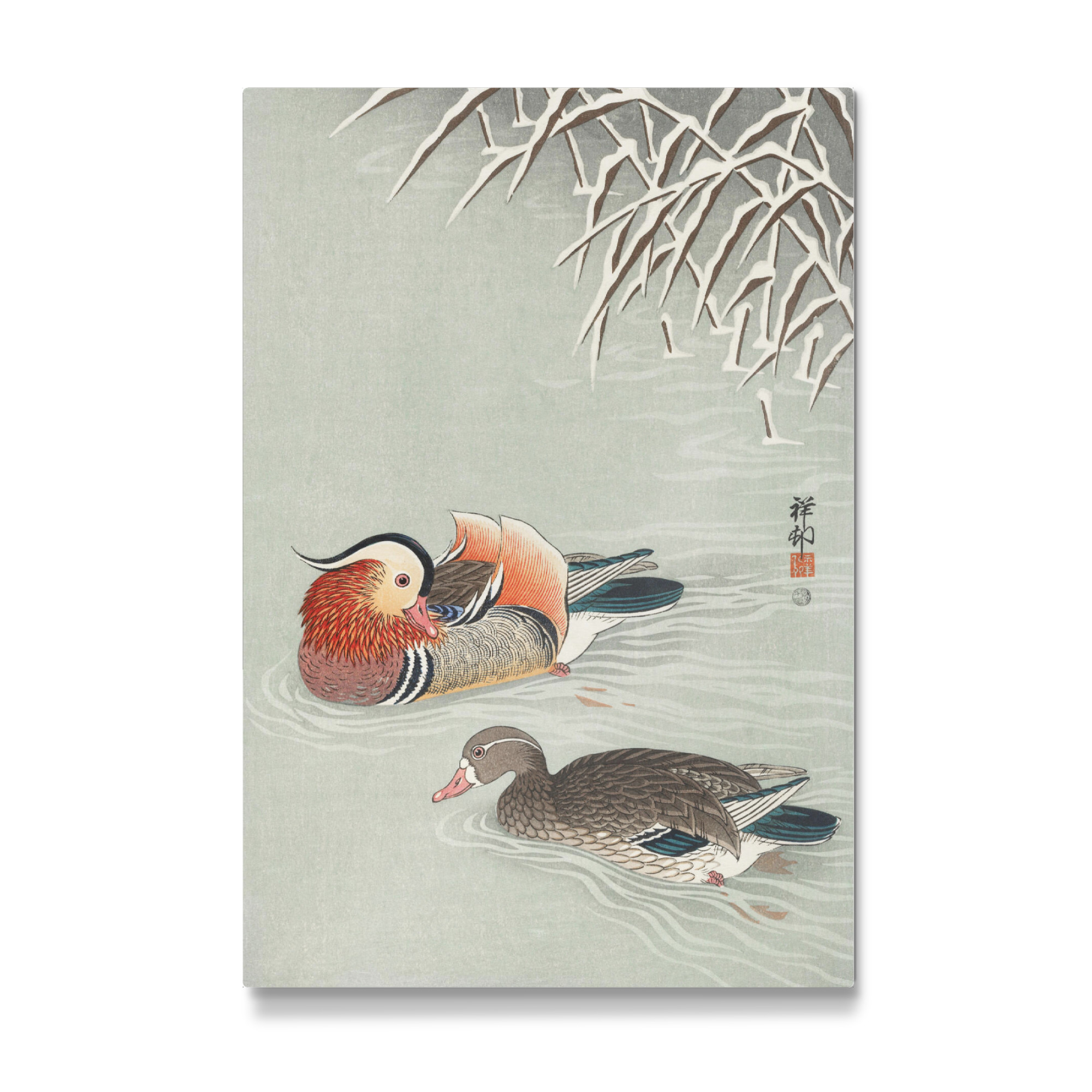 Galerie-Print "Mandarinenenten von Ohara Koson" 75x50 cm artboxONE