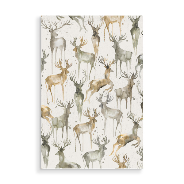 Holzbild "Hirsch Muster" artboxONE - Natur,Tiere,Abstrakt,Männer,Lustig